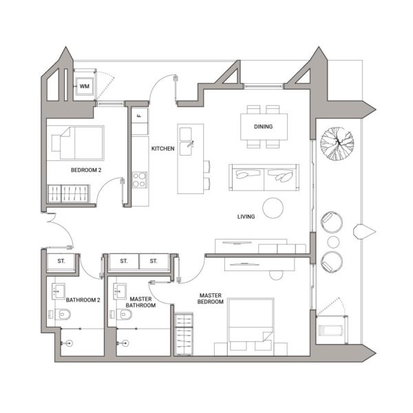 Unit floor plan B4 Copy